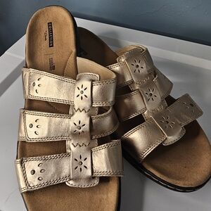 Collection By Claeks Metallic Gold Women's Sandals.  #1114